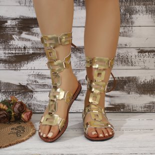 Damen Gladiatorsandalen mit modischer Schnallenverzierung R&B