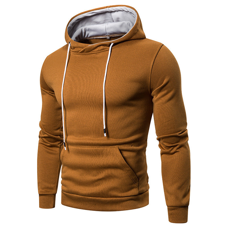 Herren Sportlicher Kapuzenpullover aus weichgewebtem Material mit praktischer Kängurutasche R&B