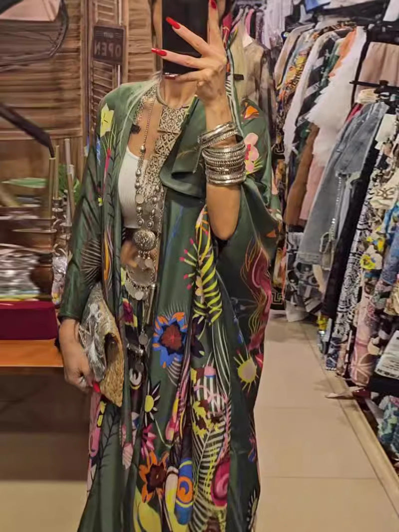 Damen Kimono mit floralen Mustern Heidi-Mode