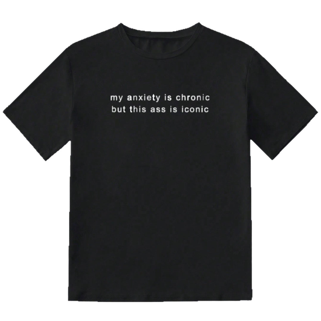 Damen T-Shirt mit kreativem Statement und lässigem Schnitt R&B