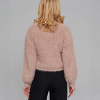 Strickjacke Damen flauschig oversized aus weichem Material