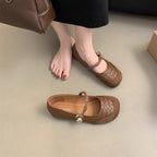 Damen Ballerinas mit modischem geflochtenem Design und eleganter Schleifen-Applikation R&B