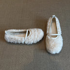 Damen Fleece Ballerinas R&B