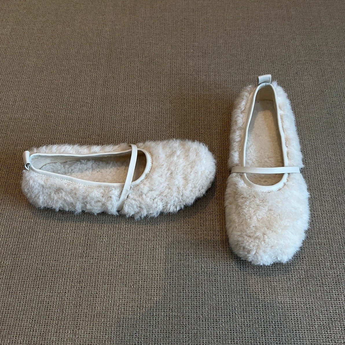 Damen Fleece Ballerinas R&B