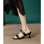Damen modische Sandalen mit elegantem Blockabsatz und verstellbaren Riemen