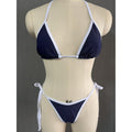 Damen Triangel-Bikini mit verstellbaren Trägern und charmantem Knoten R&B