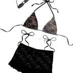 Damen Spitzen-Bikini mit Rüschen R&B
