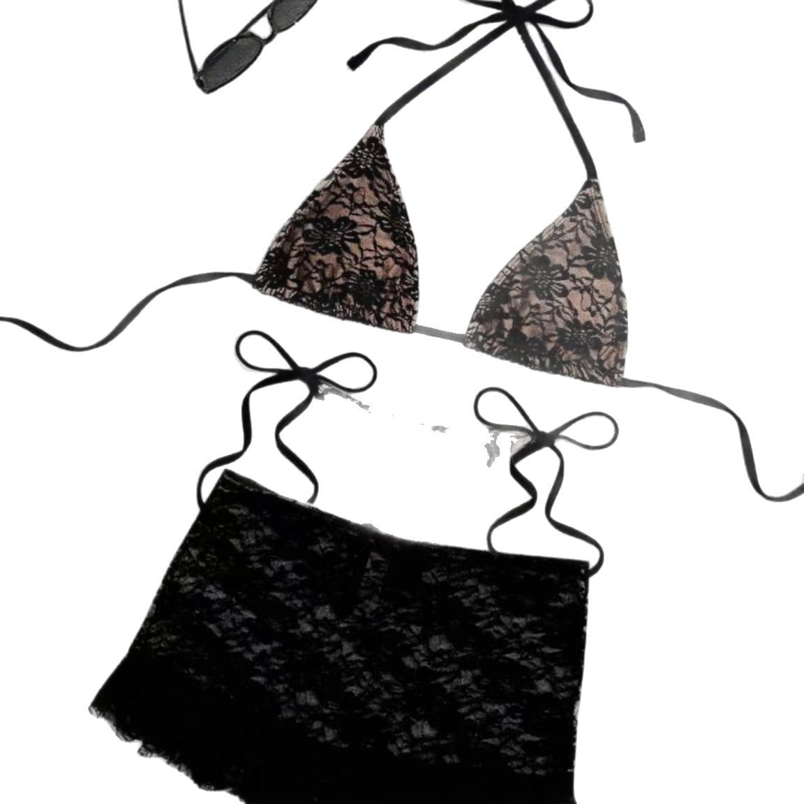 Damen Spitzen-Bikini mit Rüschen R&B