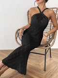 Damen elegantes Häkelkleid R&B