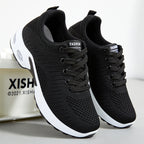Damen Atmungsaktive Freizeitsneaker mit dämpfender Sohle und elastischem Obermaterial R&B