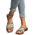Damen komfortable Riemen-Sandalen mit eleganten Verzierungen R&B