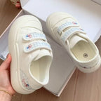 Damen Sneaker mit praktischem Klettverschluss und floralem Design