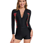 Damen Sportlicher Langarm-Surfanzug R&B