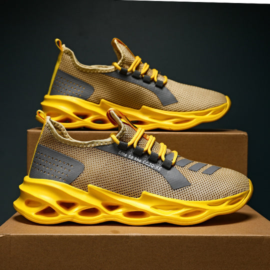 Damen Sportliche Dämpfung Sneakers mit atmungsaktivem Obermaterial R&B