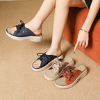 Damen Sandalen mit innovativem Schnürdesign und komfortablem Air-Kissen Absatz