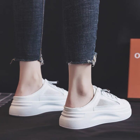 Damen Slip-On Sneakers mit atmungsaktiver Netzstruktur und dämpfender Laufsohle R&B