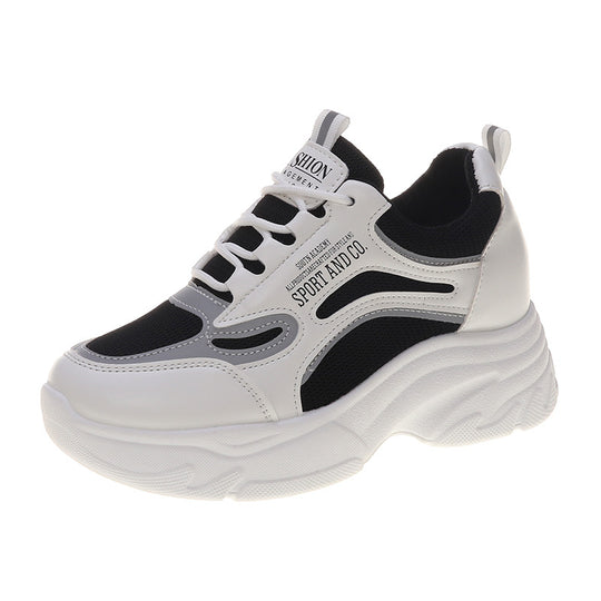 Damen Sportliche Plateau Sneakers mit dämpfender Sohle für optimalen Komfort R&B