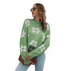 Damen Casual Pullover mit floralem Design und lässigem Schnitt R&B