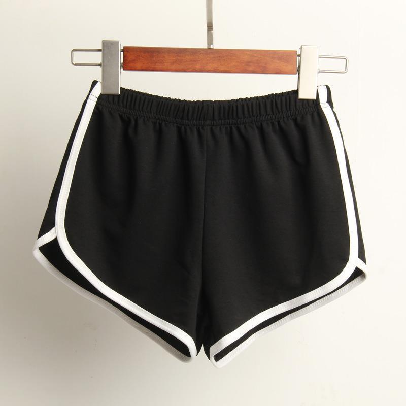 Damen Sportliche Shorts mit elastischem Bund und Kontraststreifen R&B