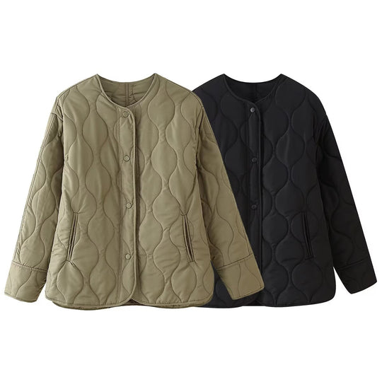 Damen Steppjacke mit zeitgemäßem Design und praktischen Seitentaschen R&B