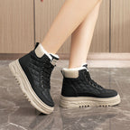 Damen warme gefütterte High-Top Sneakers R&B