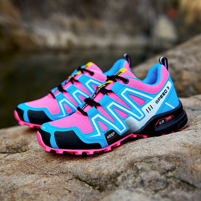 Damen Sportliche Trailrunning-Schuhe mit rutschfester Sohle und atmungsaktivem Obermaterial R&B