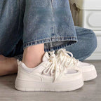 Damen Chunky Sneakers mit atmungsaktiver Textiloberfläche und stabiler Sohle