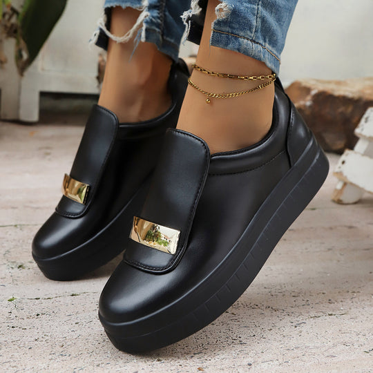 Damen Sneakers mit modischem Klappdesign und komfortabler Plateausohle R&B