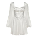 Damen Verspieltes Minikleid mit elegantem Bustier-Oberteil und voluminösen Ärmeln R&B