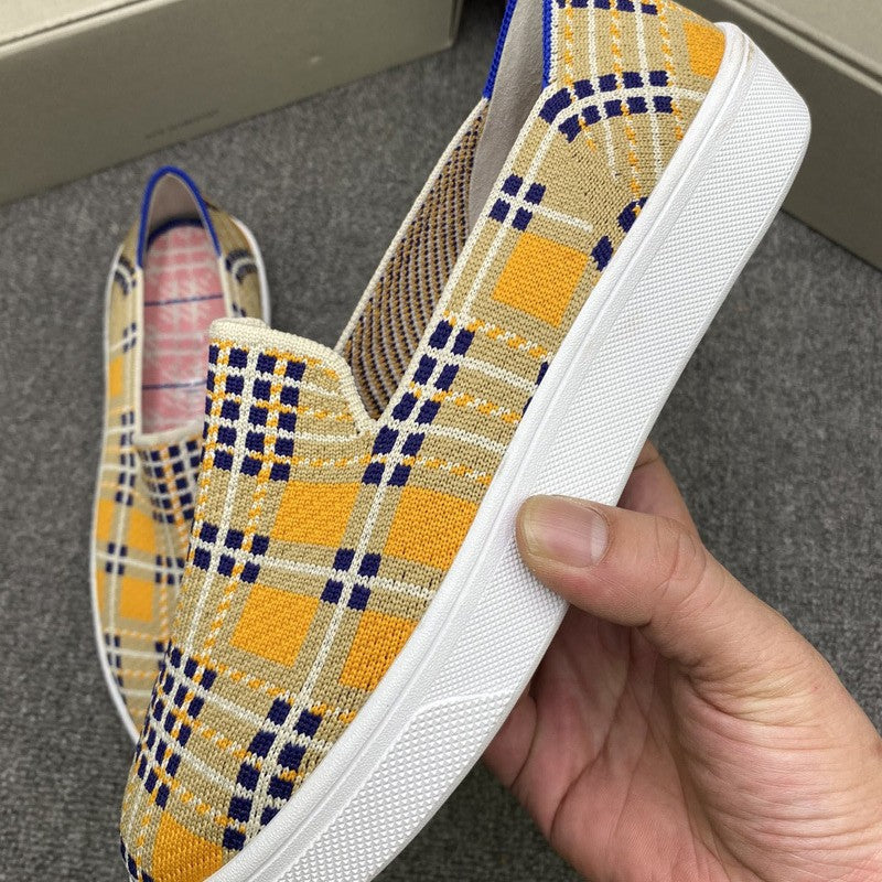Damen Bequeme Slip-On Freizeitschuhe mit atmungsaktivem Obermaterial