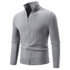 Herren Feiner Strickpullover mit hochabschließendem Kragen