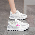Damen Lauf- und Freizeitschuhe mit atmungsaktiver Mesh-Oberfläche und dämpfender Sohle R&B