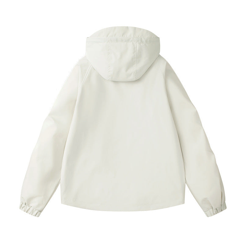 Damen technische Outdoor-Jacke mit atmungsaktiver Membran und verstellbarer Kapuze R&B