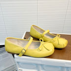 Damen Elegante Ballerinas mit süßem Schleifenakzent und praktischem Riemen R&B
