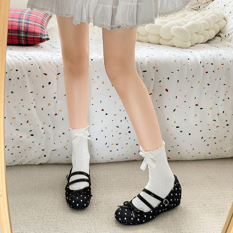 Damen Ballerinas mit komfortablem Fußbett und dekorativem Riemen R&B