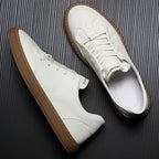 Damen lässige Leder Sneakers