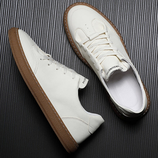 Damen lässige Leder Sneakers R&B