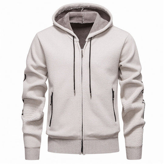 Herren Sportliche Kapuzenjacke mit innovativem Materialmix R&B