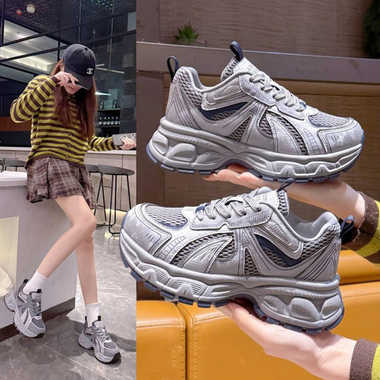 Damen Sportliche Laufschuhe mit atmungsaktivem Mesh-Obermaterial und gepolsterter Sohle R&B