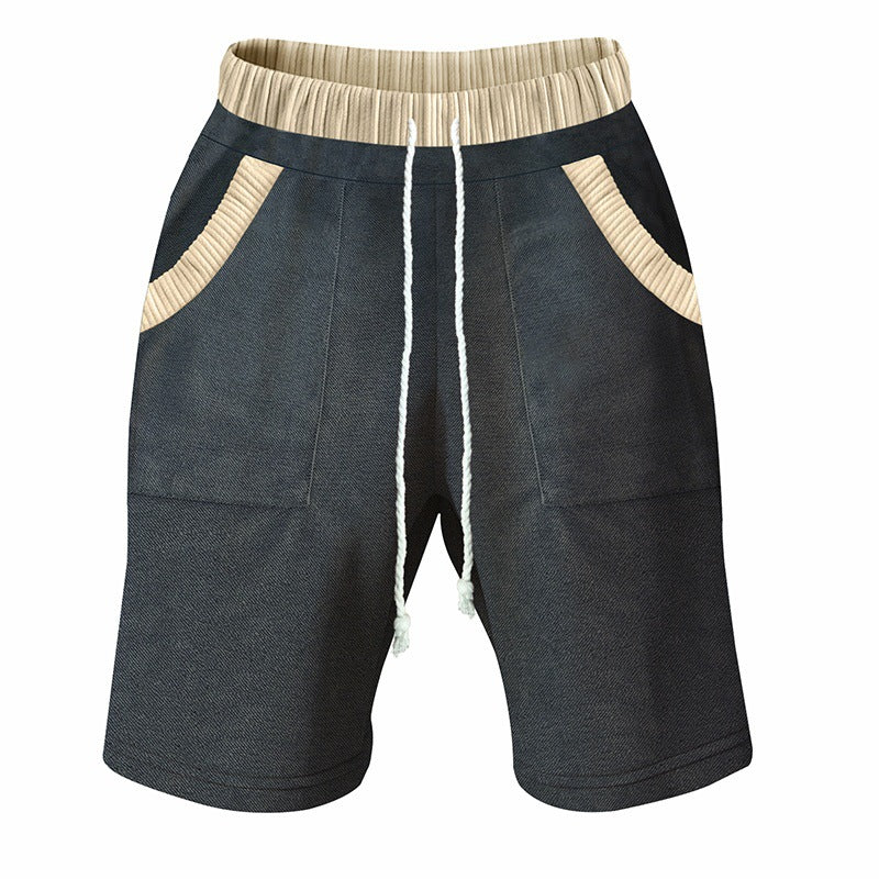 Herren Freizeit-Shorts mit elastischem Bund und praktischen Seitentaschen R&B