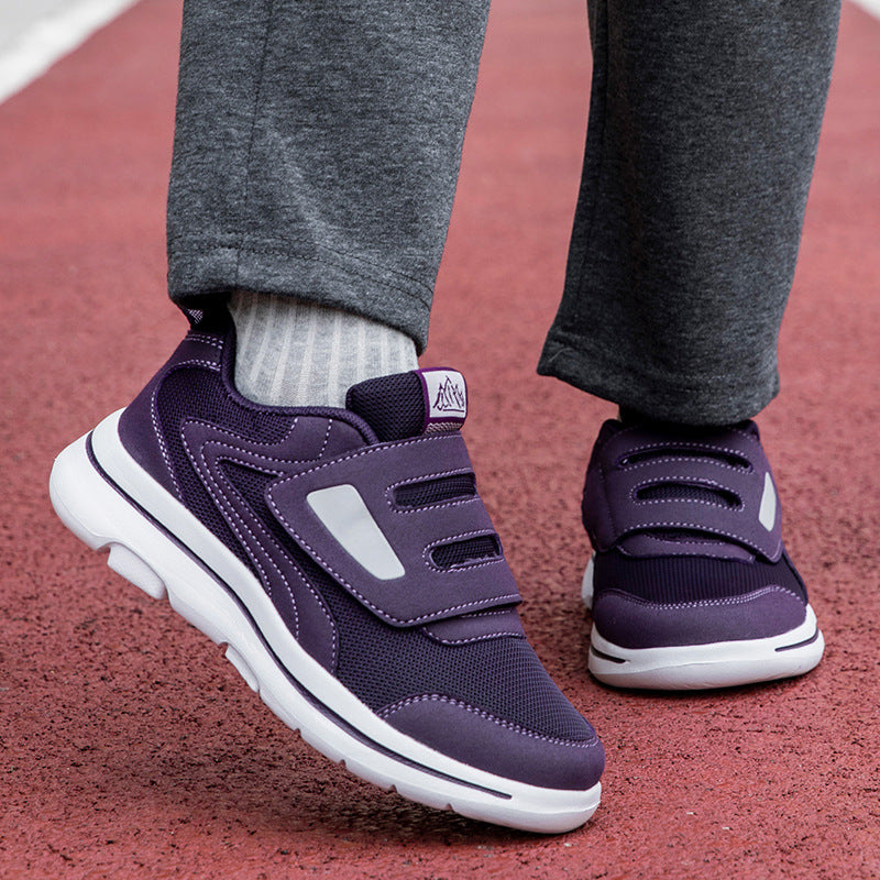 Damen Freizeitsneaker mit verstellbarem Klettverschluss und atmungsaktiver Mesh-Oberfläche R&B