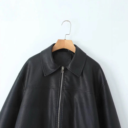Damen lässige jacke mit elastischem Saum und praktischen Taschen R&B