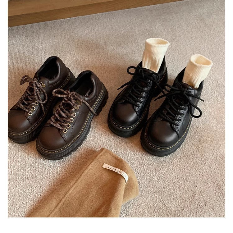 Damen Chunky Schnürschuhe mit robustem Plateau