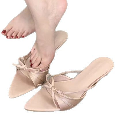 Damen elegante Sling-Sandalen mit modischem Schleifendetail und komfortabler Sohle R&B