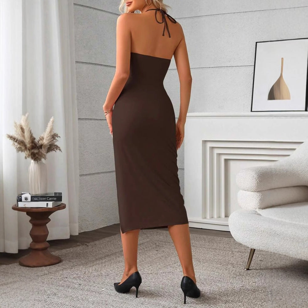 Damen Maxikleid mit raffinierten Cut-Outs und seitlichem Schlitz R&B