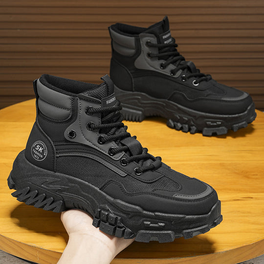 Damen Modische Winterstiefel mit rutschfester Sohle und hoher Knöchelhöhe R&B