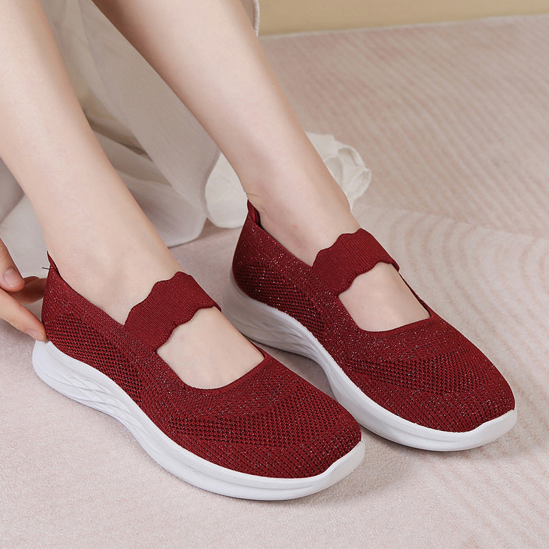 Damen Leichte und atmungsaktive Slip-On Laufschuhe R&B
