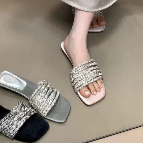 Damen Glamouröse Riemchen-Sandalen mit funkelnden Akzenten R&B