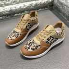 Damen Sneakers im modernen Leoprint-Design mit komfortabler Sohle R&B