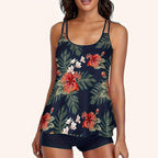 Damen sommerliches Tankini-Oberteil mit sportlichem Schnitt